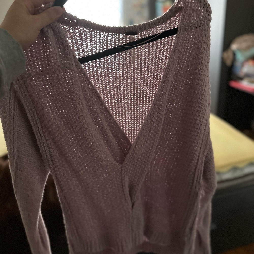 Free people purple sweater